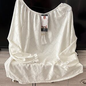 White Eyelet Blouse